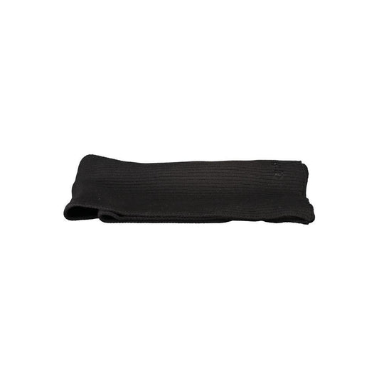 Guess Jeans Black Polyester Scarf GU-34115