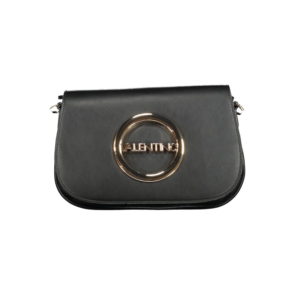 Mario Valentino Black Polyethylene Handbag with logo, adjustable and removable shoulder strap, 2 internal pockets, zip and automatic closure.