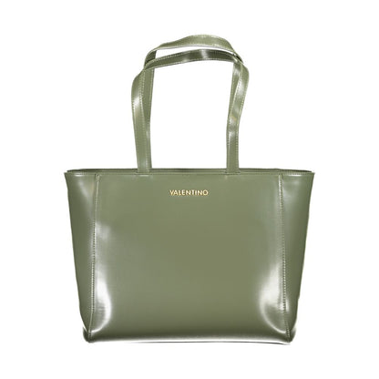 Mario Valentino Green Polyethylene Handbag with 2 handles, internal pocket, and zip closure