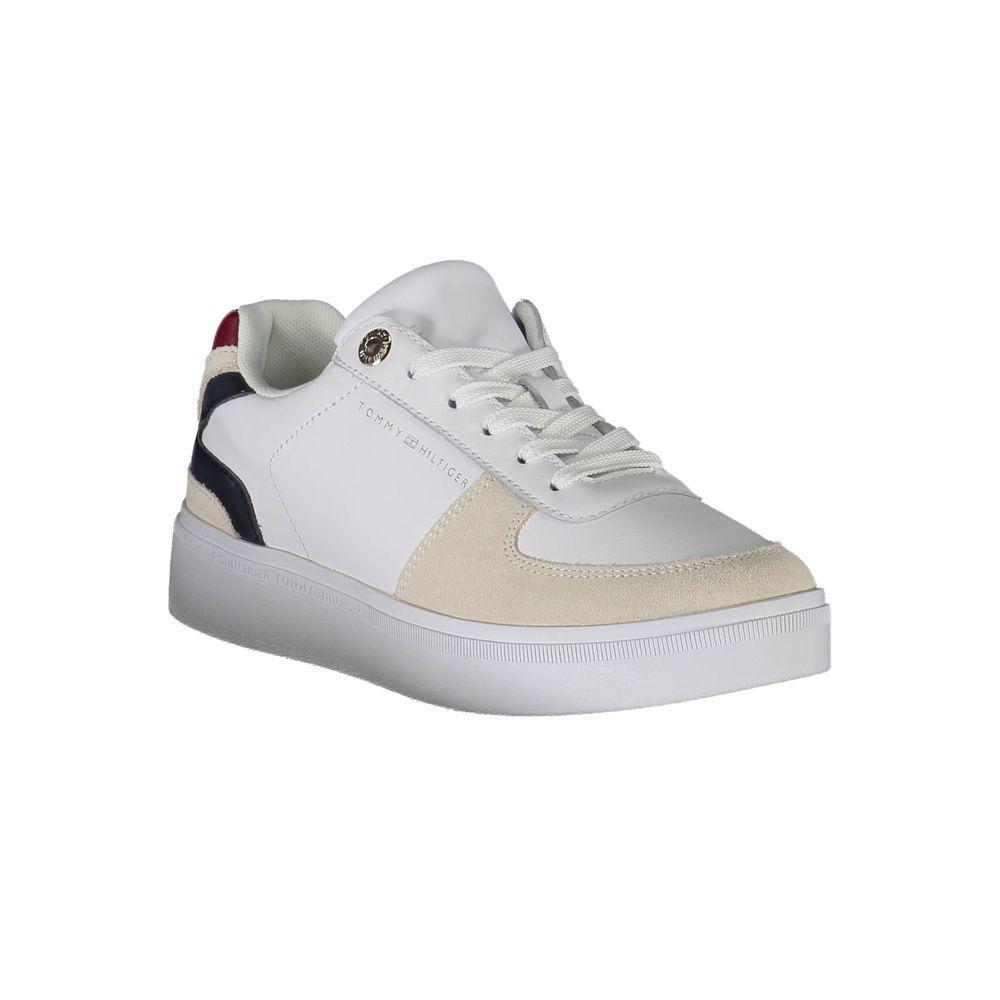 Tommy Hilfiger White Polyester Sneaker