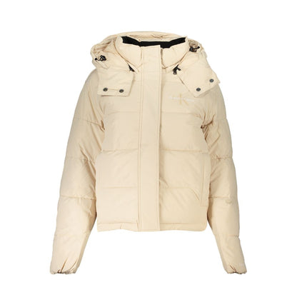 Calvin Klein Beige Polyester Shell Jacket Calvin Klein