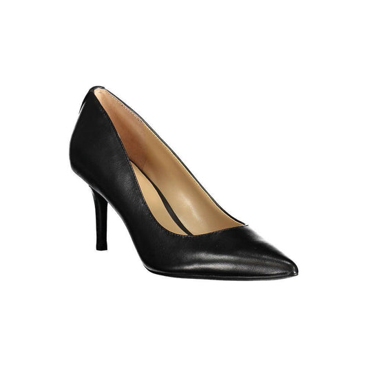 Ralph Lauren Black Leather Flat Shoe RA-19484-EU38/US8