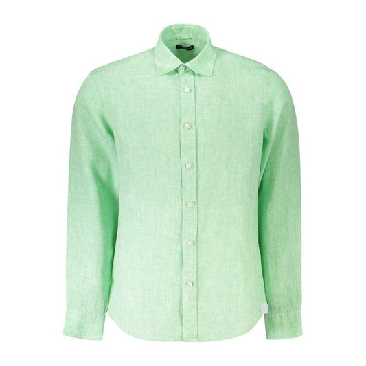 North Sails Green Linen Shirt NO-38888-XXL