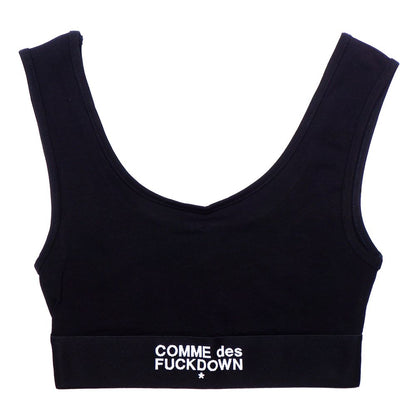 Comme Des Fuckdown Black Cotton Women Top