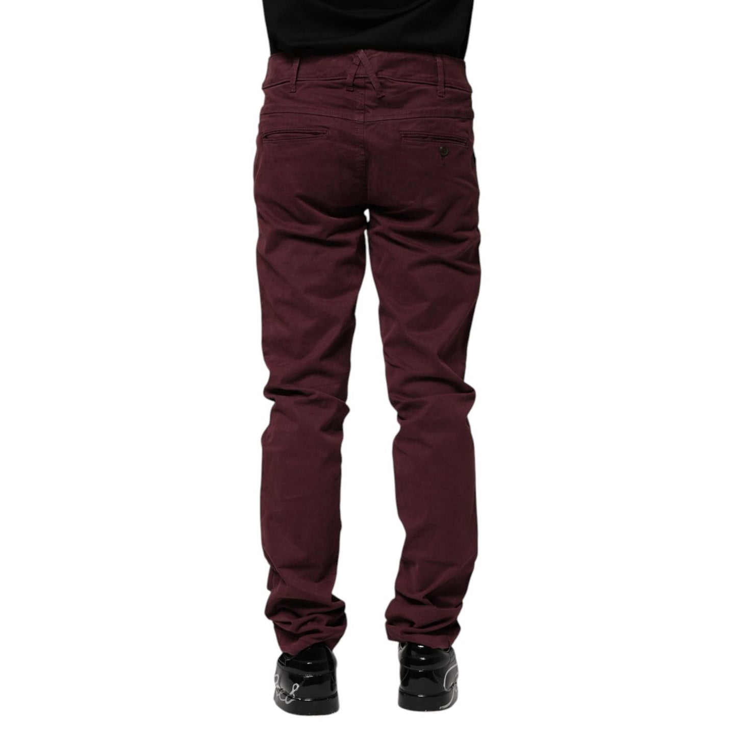 CYCLE Maroon Cotton Stretch Skinny Fit Men Denim Jeans