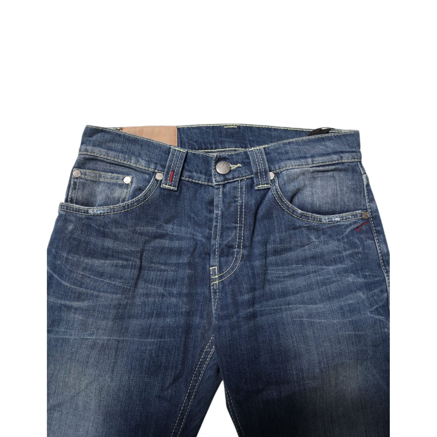 Dondup Blue Washed Skinny Fit Casual Men Denim Jeans