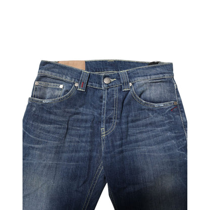 Dondup Blue Washed Skinny Fit Casual Men Denim Jeans