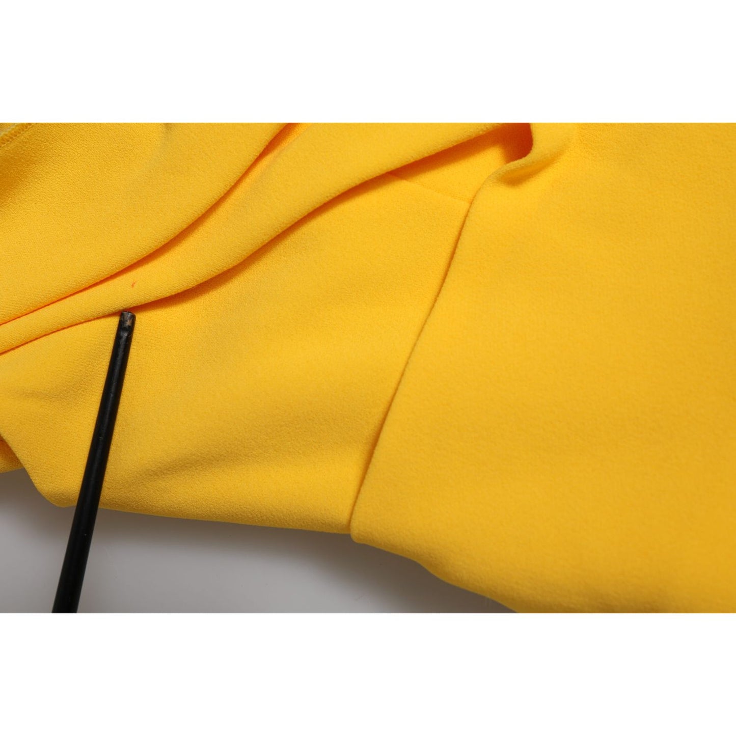 Dolce & Gabbana Yellow One Shoulder Side Slit Sheath Dress