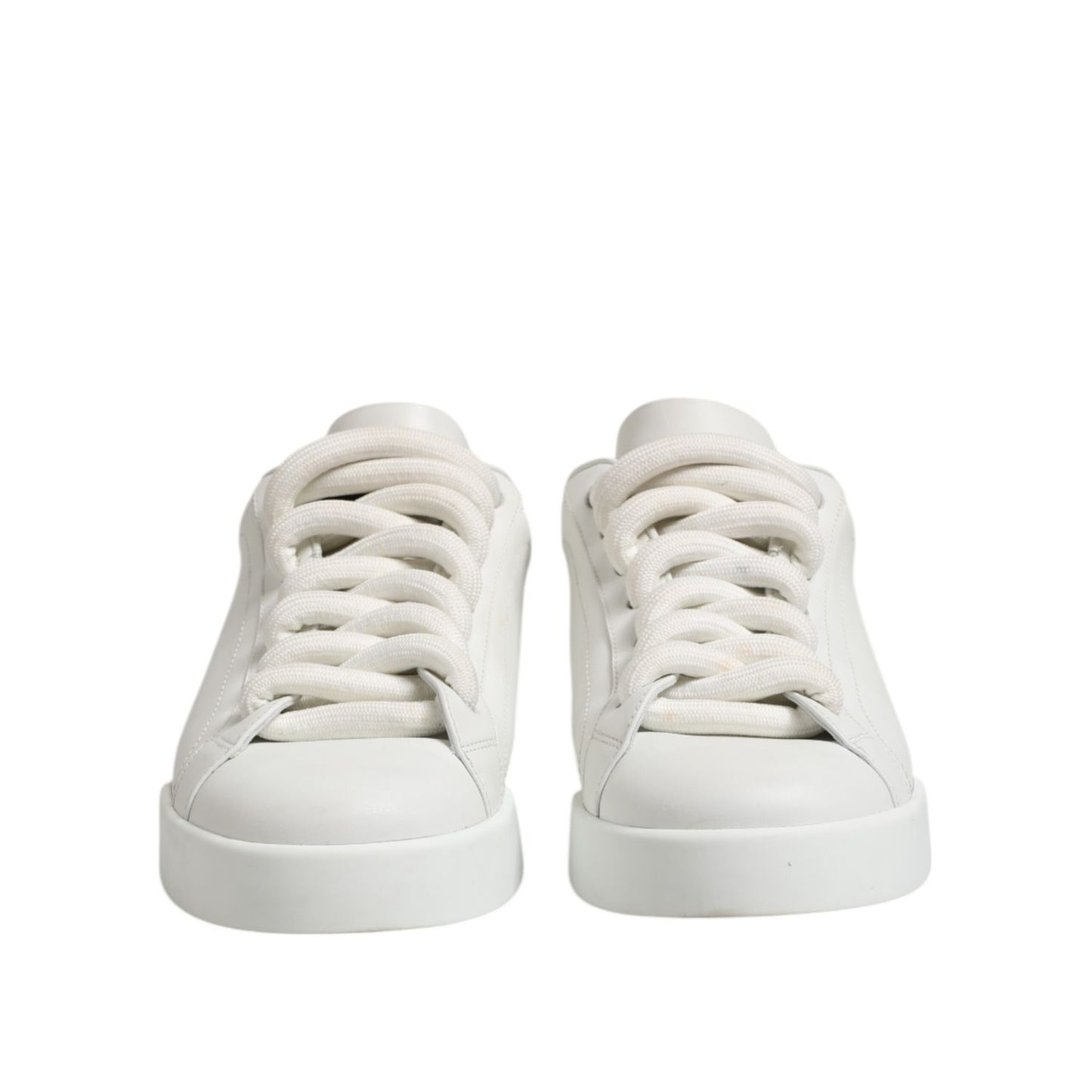 Dolce & Gabbana White Logo Lace Up Low Top Men Sneakers Shoes