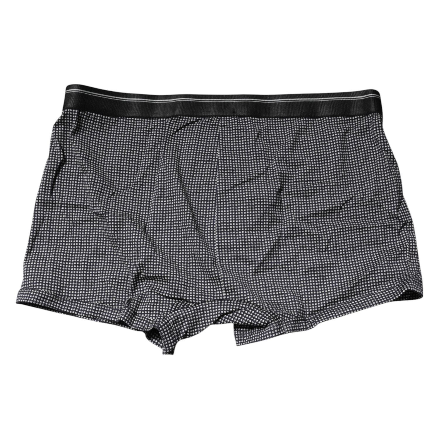 Dolce & Gabbana Gray Printed Cotton Boxer Short Underwear