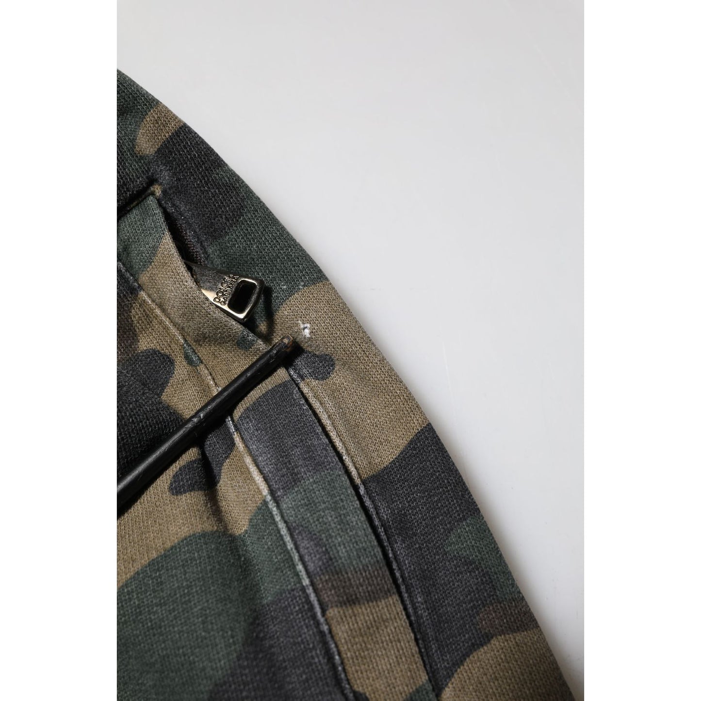 Dolce & Gabbana Brown Camouflage Cotton Men Jogger Pants