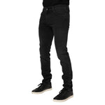 Dolce & Gabbana Black Washed Cotton Skinny Denim Jeans