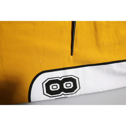 Dolce & Gabbana Yellow Cotton Drawstring Jogger Pants