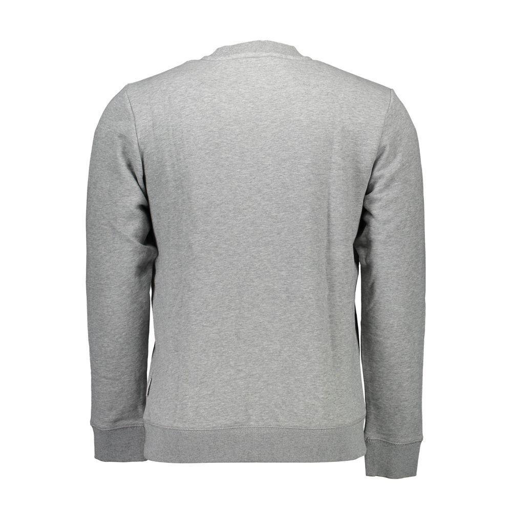 Napapijri Gray Cotton Sweatshirt
