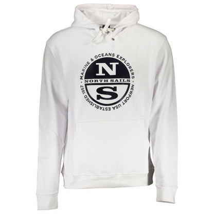 North Sails White Cotton Men Sweater