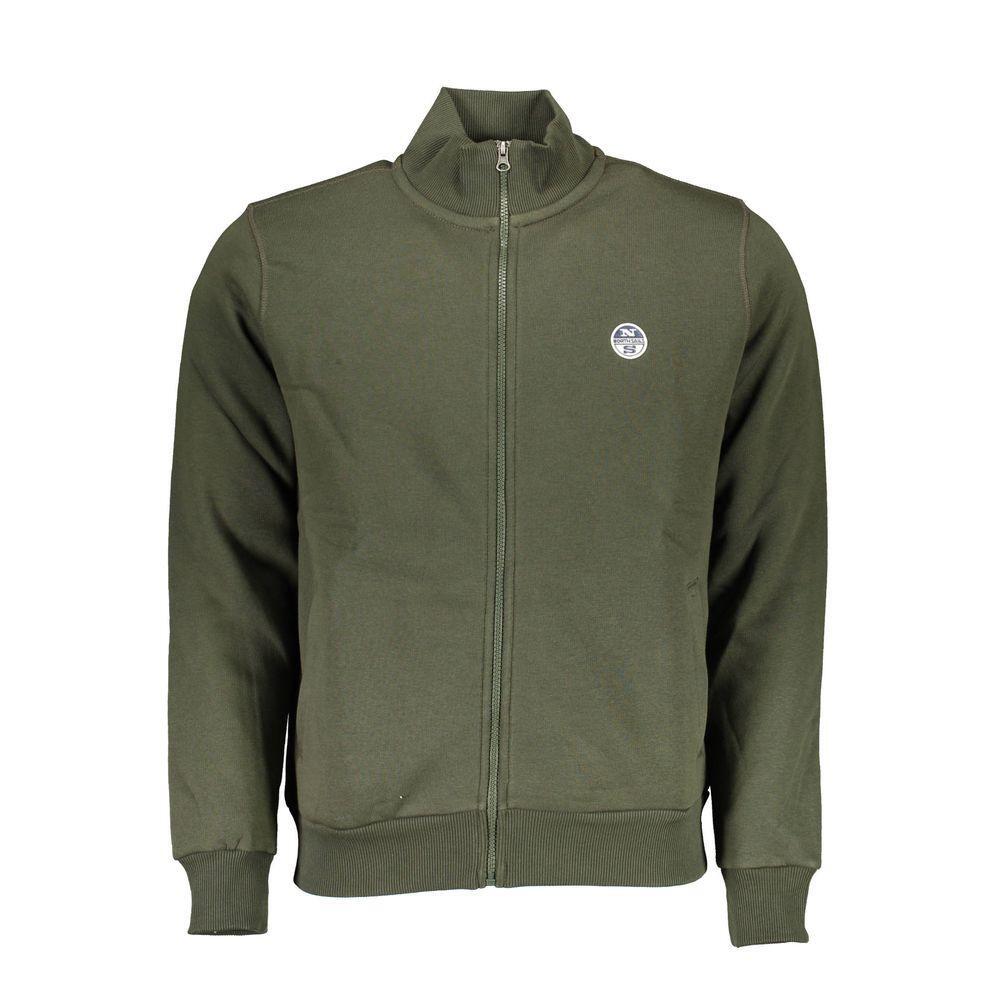North Sails Green Cotton Men Sweater