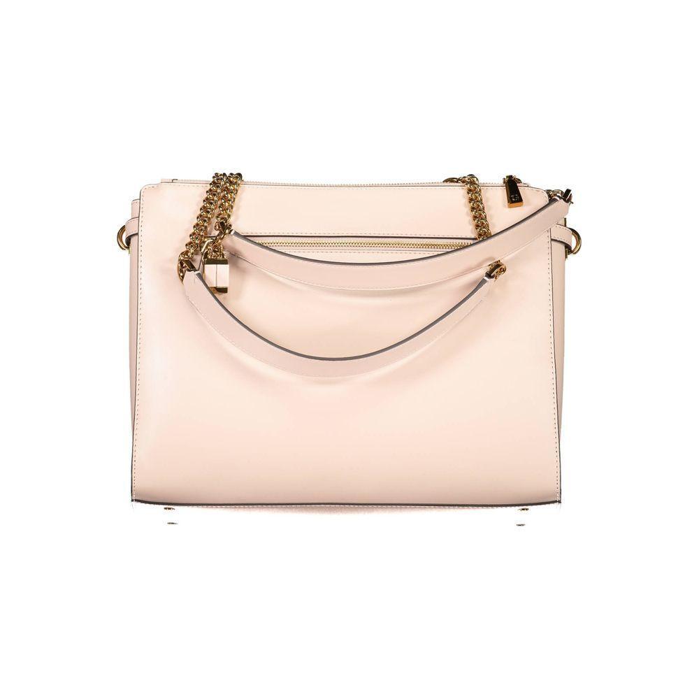Front view with bag zipped and handles upright.