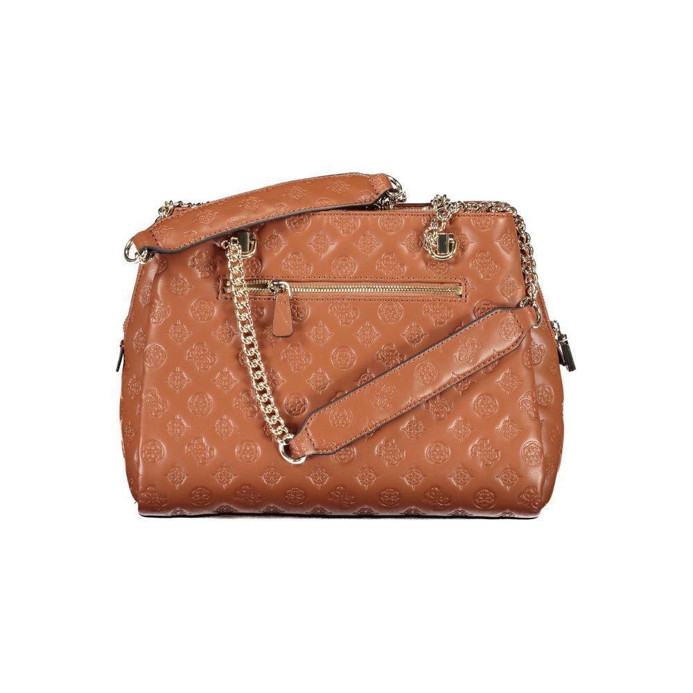 Front view with bag zipped and handles upright.