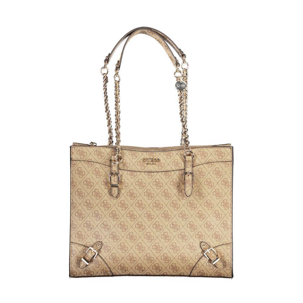 Front view with bag zipped and handles upright.