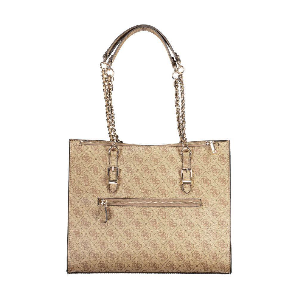 Front view with bag zipped and handles upright.