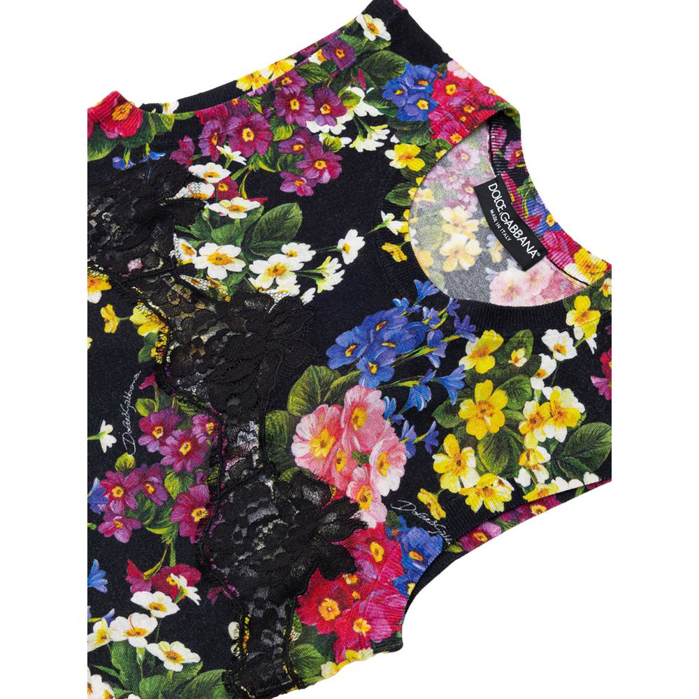 Dolce & Gabbana Black Cashmere Tank Top