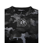 Dolce & Gabbana Black Camouflage Pullover Sweatshirt Sweater TSH906978-44