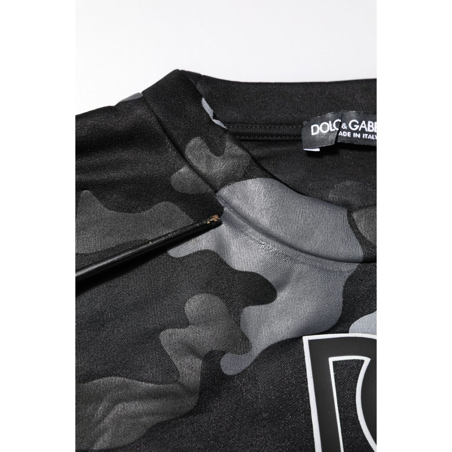 Dolce & Gabbana Black Camouflage Pullover Sweatshirt Sweater TSH906976-44