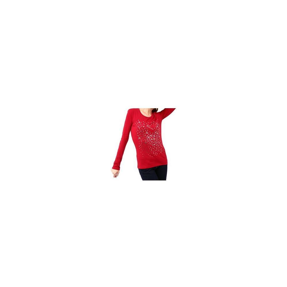 Montana Blu Red Cotton Women T-Shirt