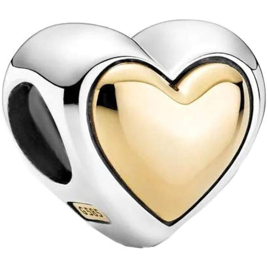 PANDORA CHARMS Mod. DOMED GOLDEN HEART