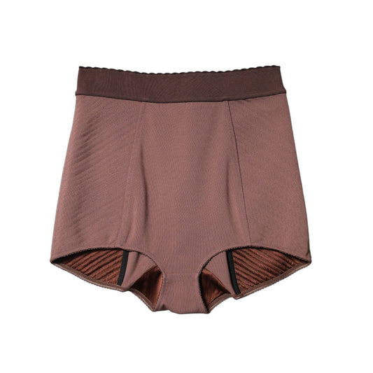 Dolce & Gabbana Brown Viscose High Waisted Hot Pants Shorts PAN74905-40