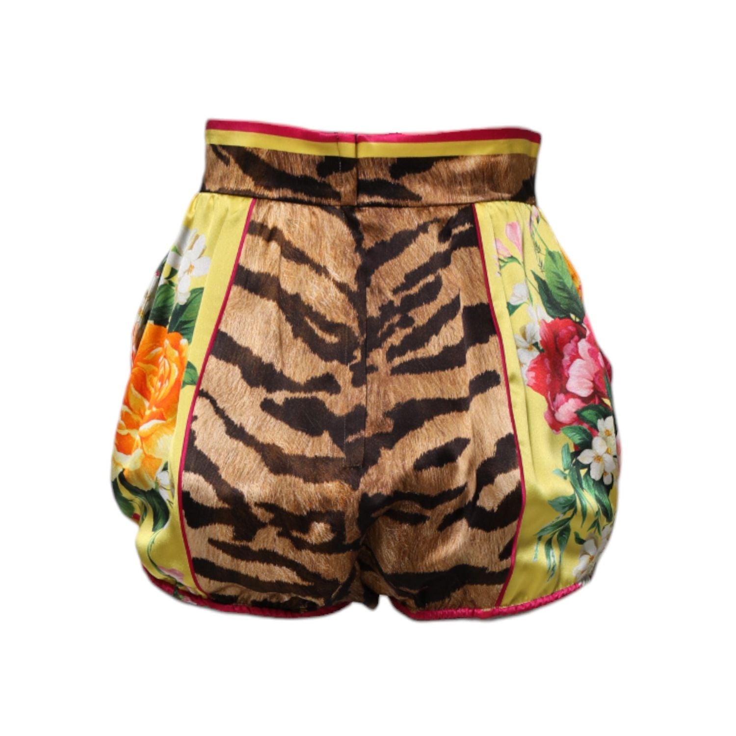 Dolce & Gabbana Multicolor Floral High Waist Hot Pants Shorts