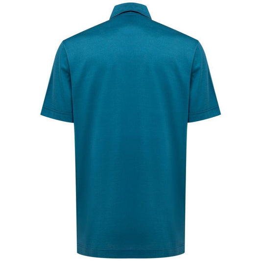 Canali Blue Cotton Shirt CA-849867320013813-IT50 | L