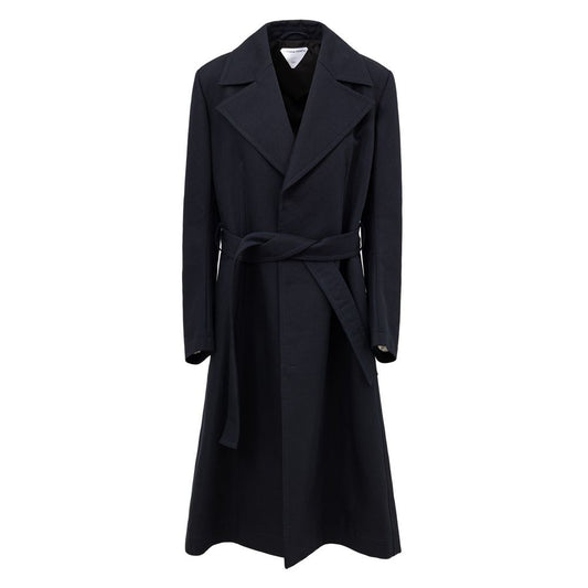 Bottega Veneta Blue Cotton Trench Coat BO-9139673-IT44|L