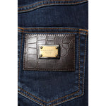 Dolce & Gabbana Blue GRACE High Waist Skinny Denim Jeans PAN76094-36