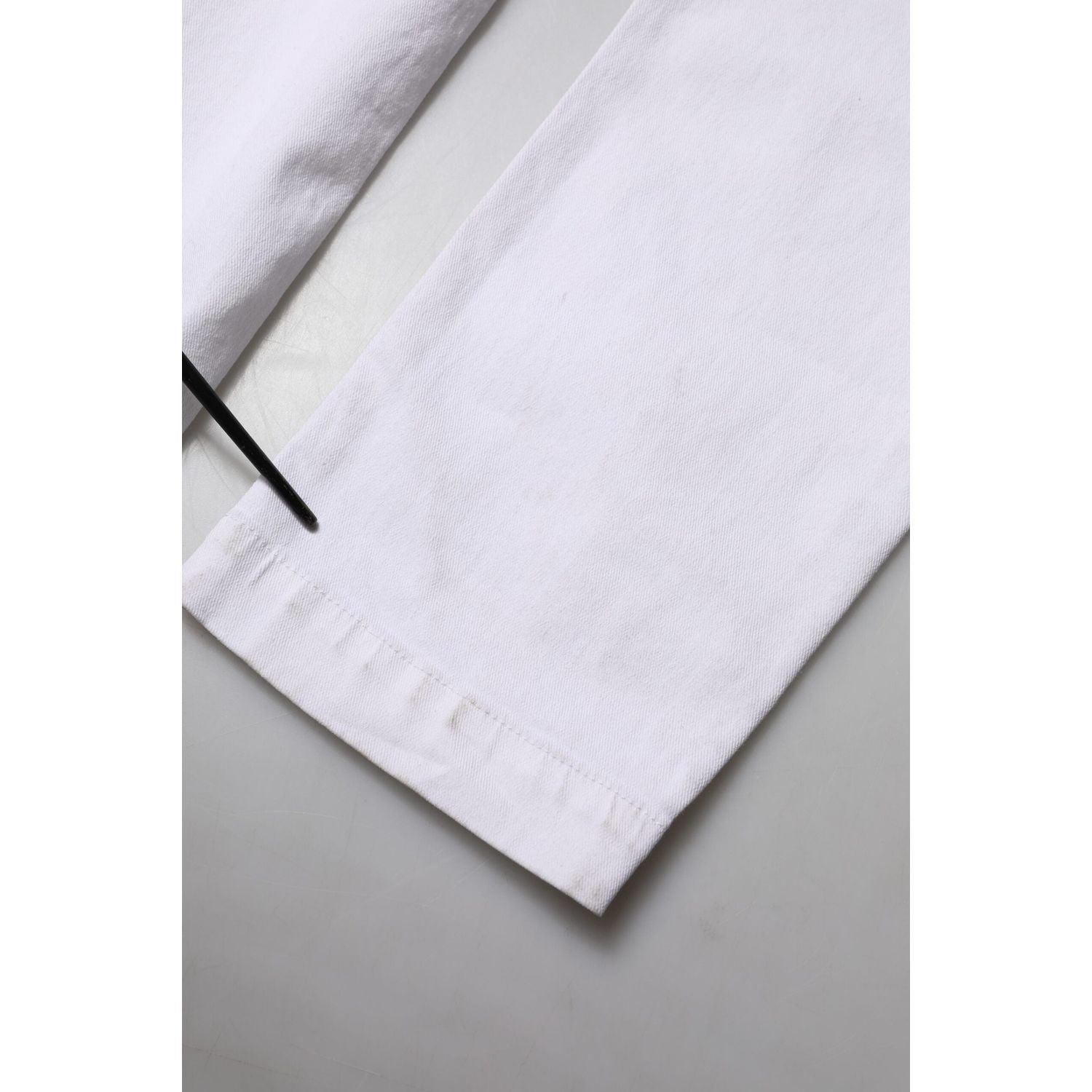 Dolce & Gabbana White Floral Embroidery GIRLY Denim Jeans