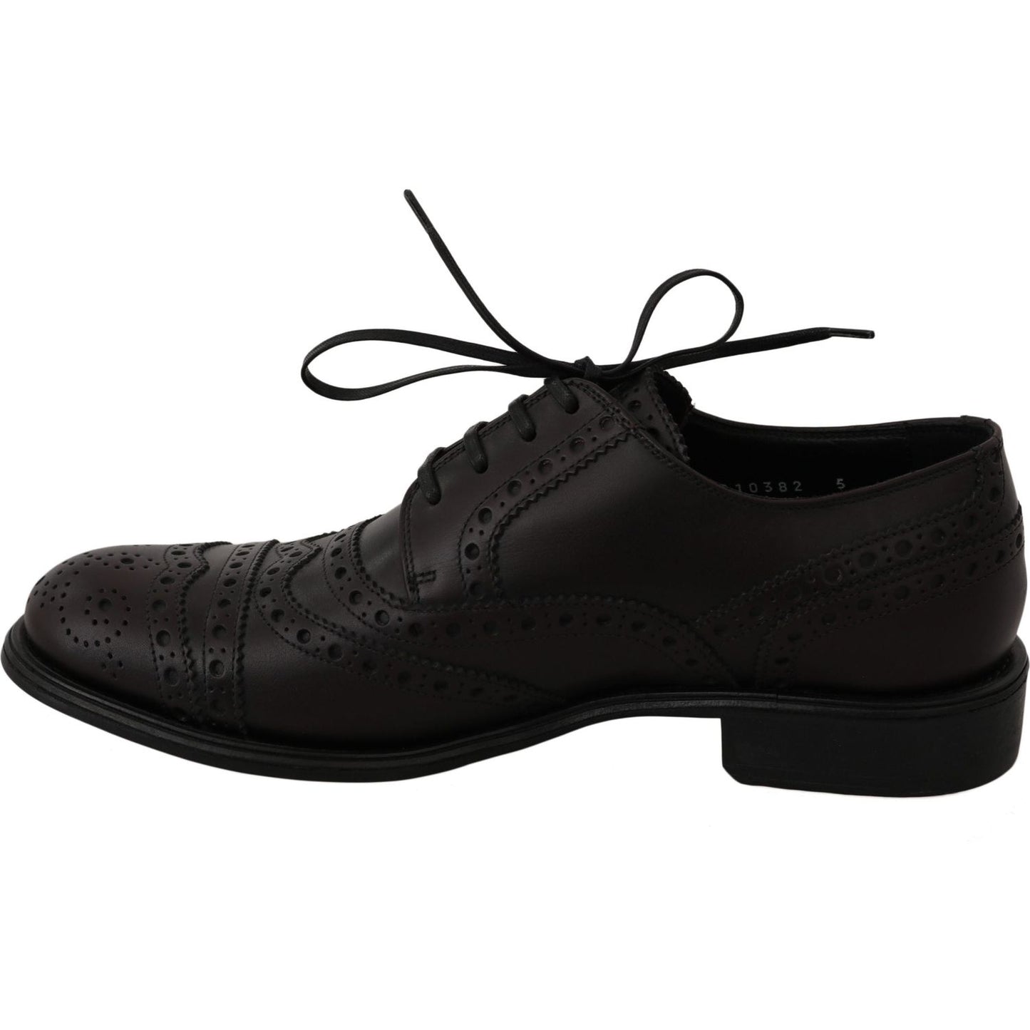 Dolce & Gabbana Black Leather Wingtip Oxford Dress Shoes Dress Shoes