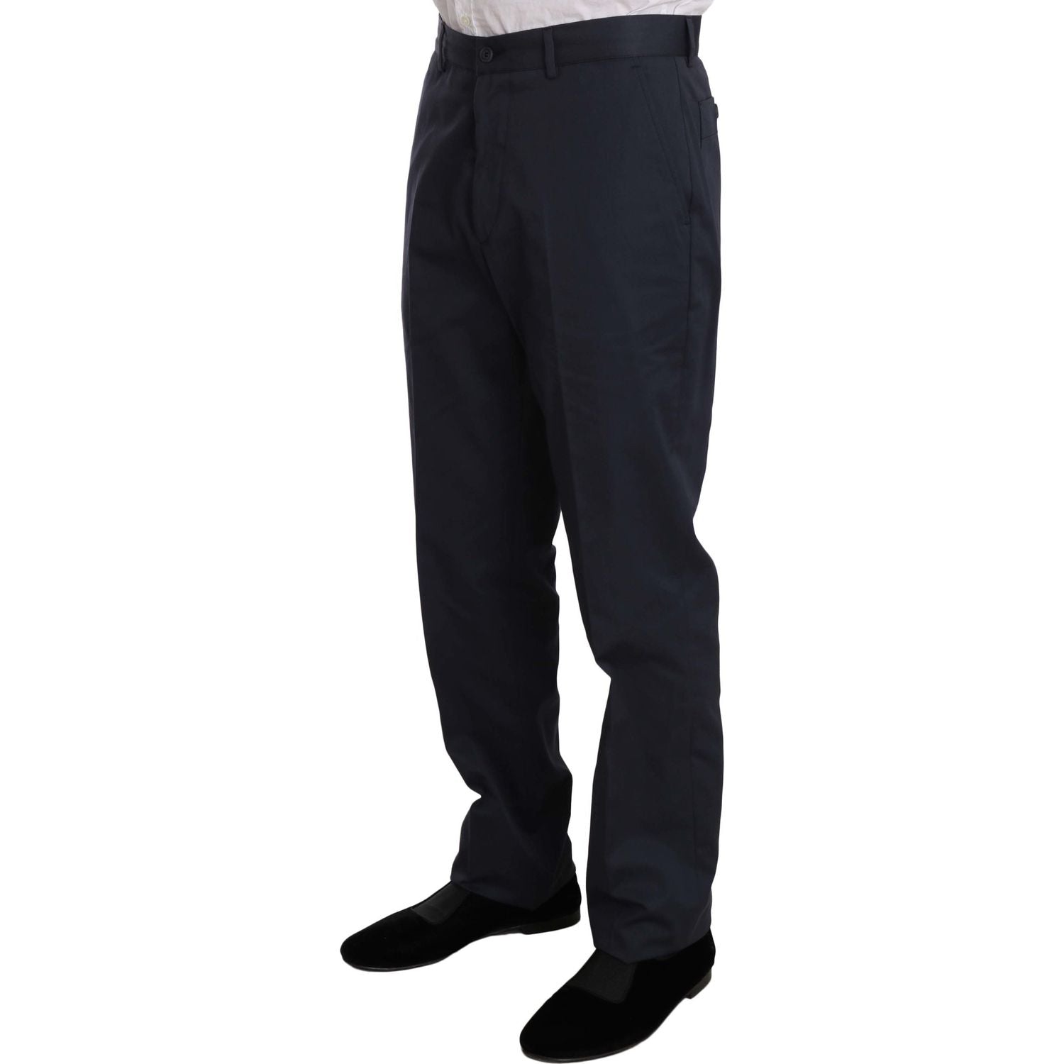 优雅蓝色两件套西装