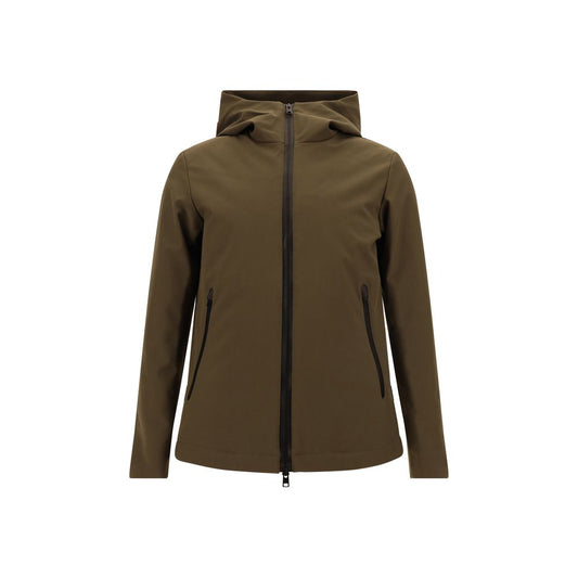Woolrich Green Polyester Shell Jacket