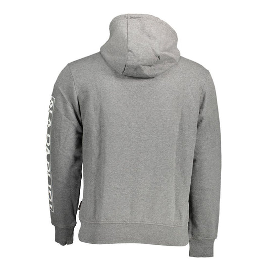 Napapijri Gray Cotton Sweater NA-14605-S