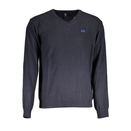 La Martina Blue Wool Sweater