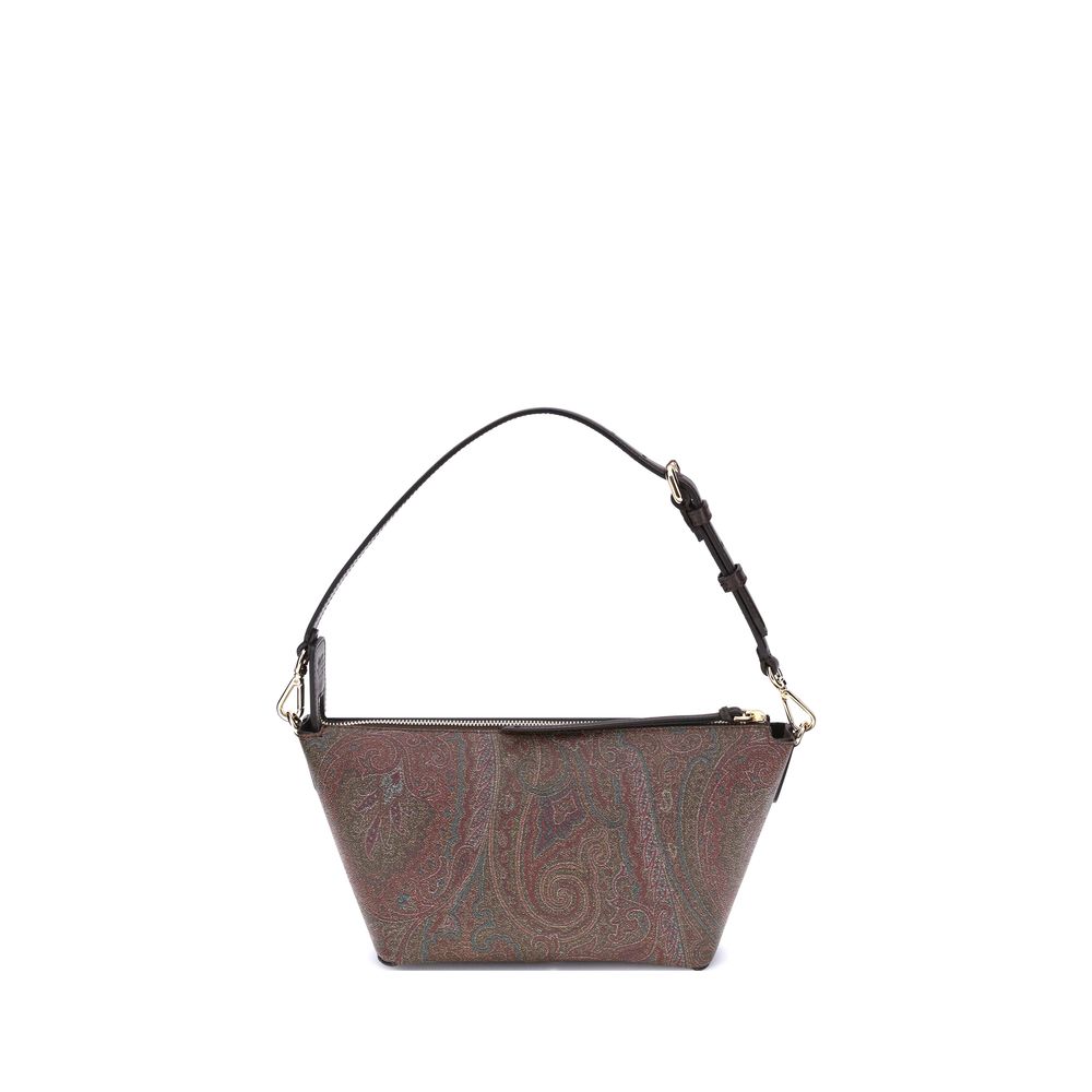 Front view with bag zipped and handles upright.