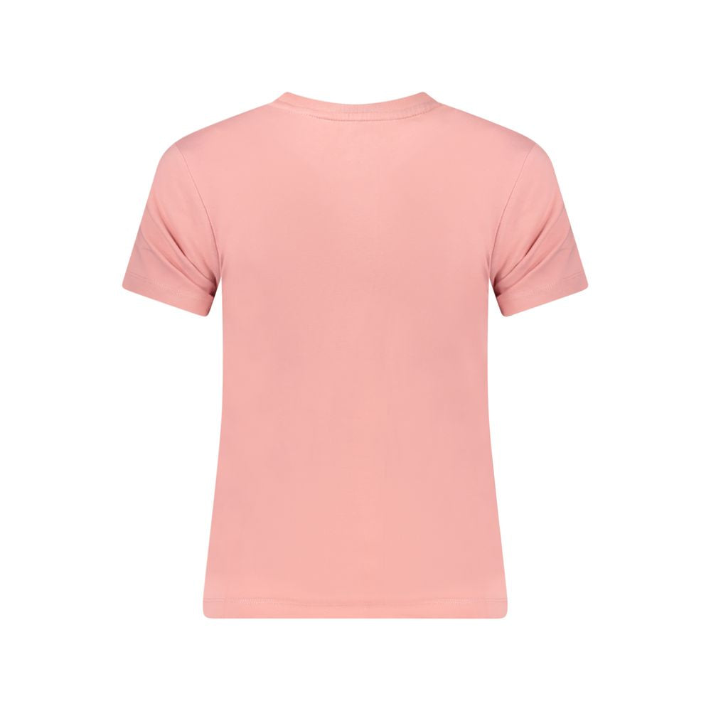 Guess Jeans Pink Cotton T-Shirt
