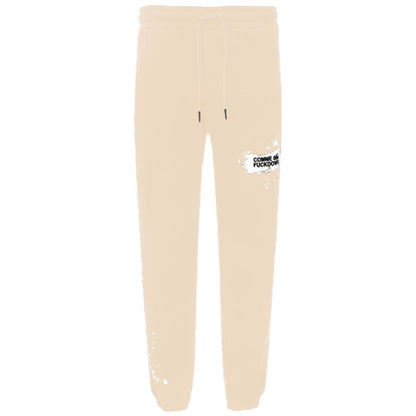 Comme Des Fuckdown Beige Cotton Men Sweatpant