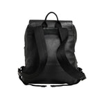 Dolce & Gabbana Black Palermo Backpack Hammered Calfskin Leather Bag