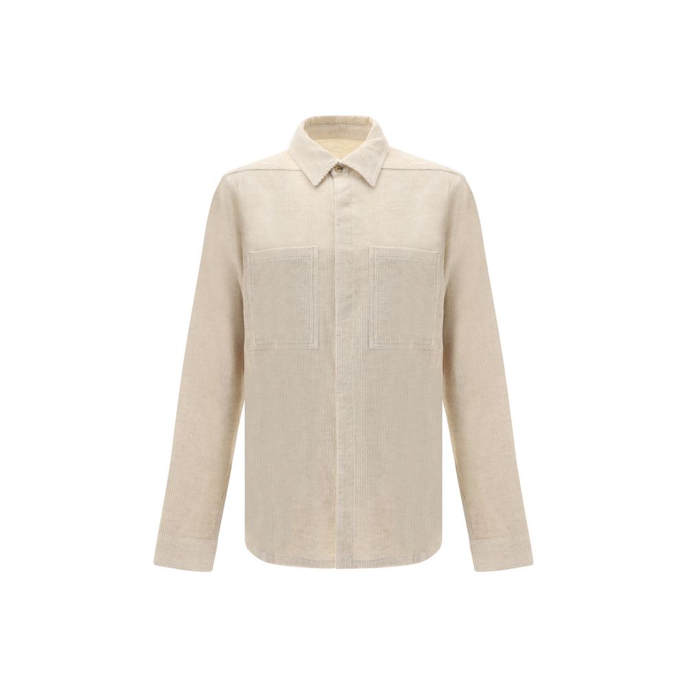 Rick Owens Cream Cotton Shirt
