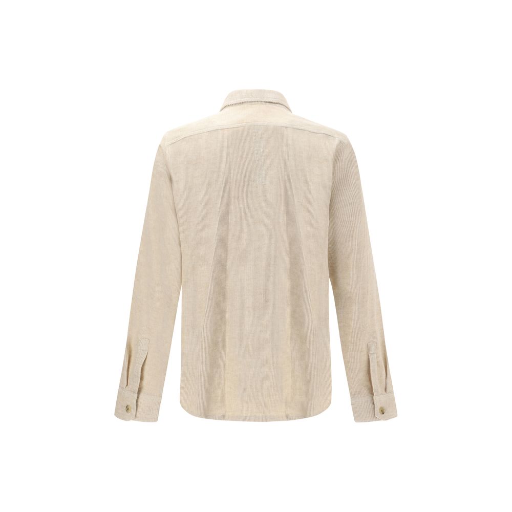 Rick Owens Cream Cotton Shirt