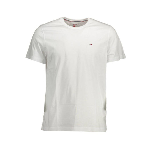 Tommy Hilfiger White Cotton T-Shirt TO-25257-XXL