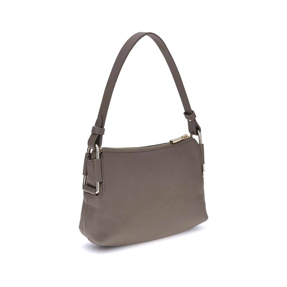 Front view with bag zipped and handles upright.