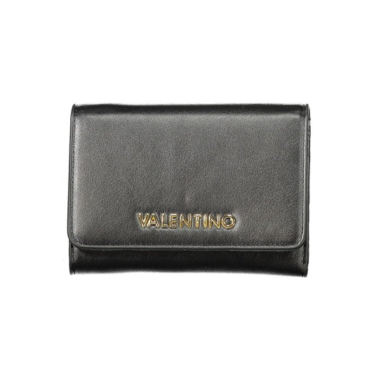 Mario Valentino Black Polyethylene Women Wallet with logo