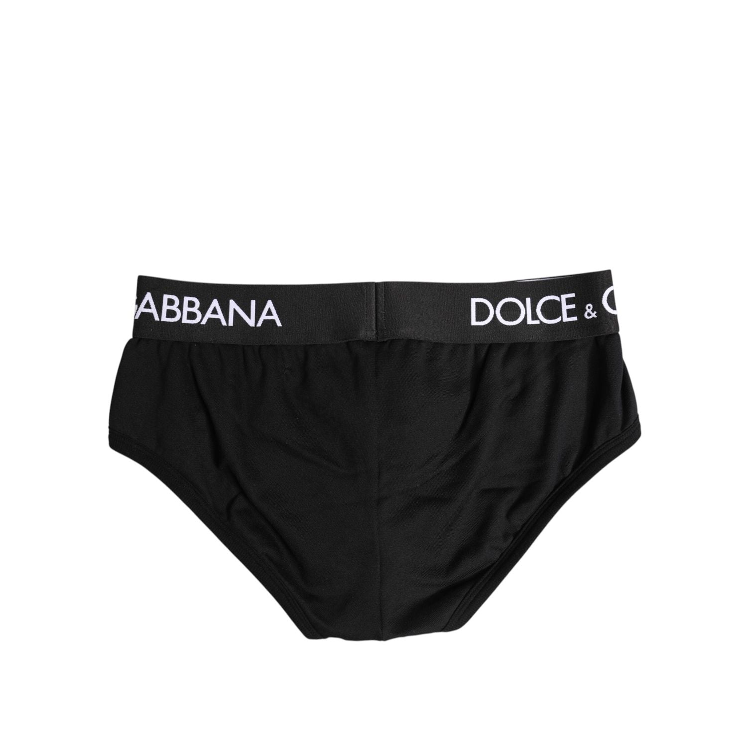 Dolce & Gabbana Black Cotton Stretch Regular Brief Underwear
